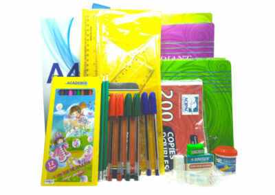 Fournitures scolaires.