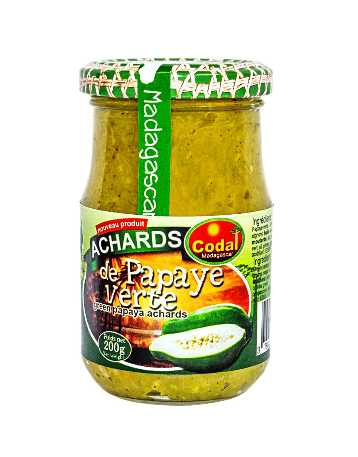 ACHARDS DE PAPAYE VERTE 200g