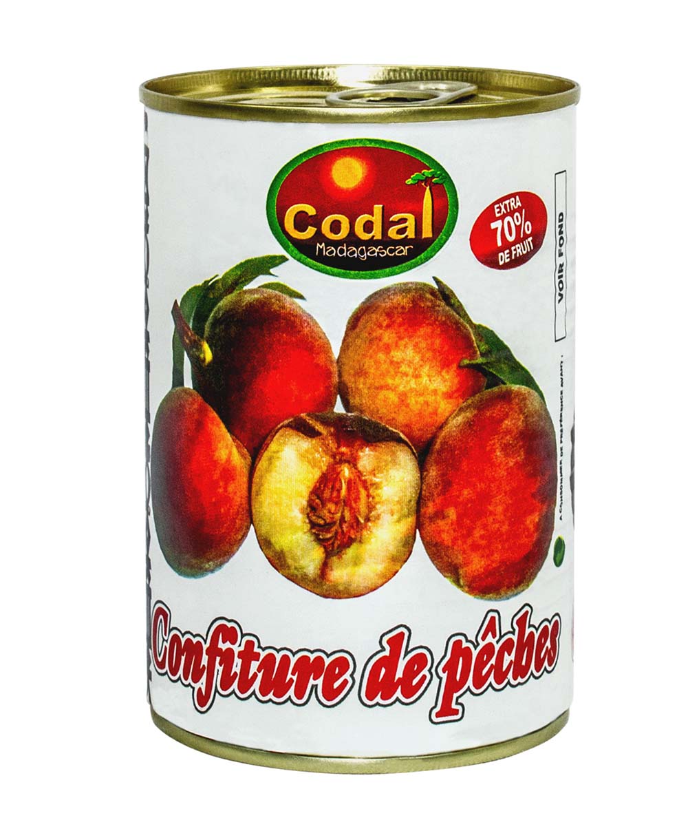 Confitures conserves Pêche 500g