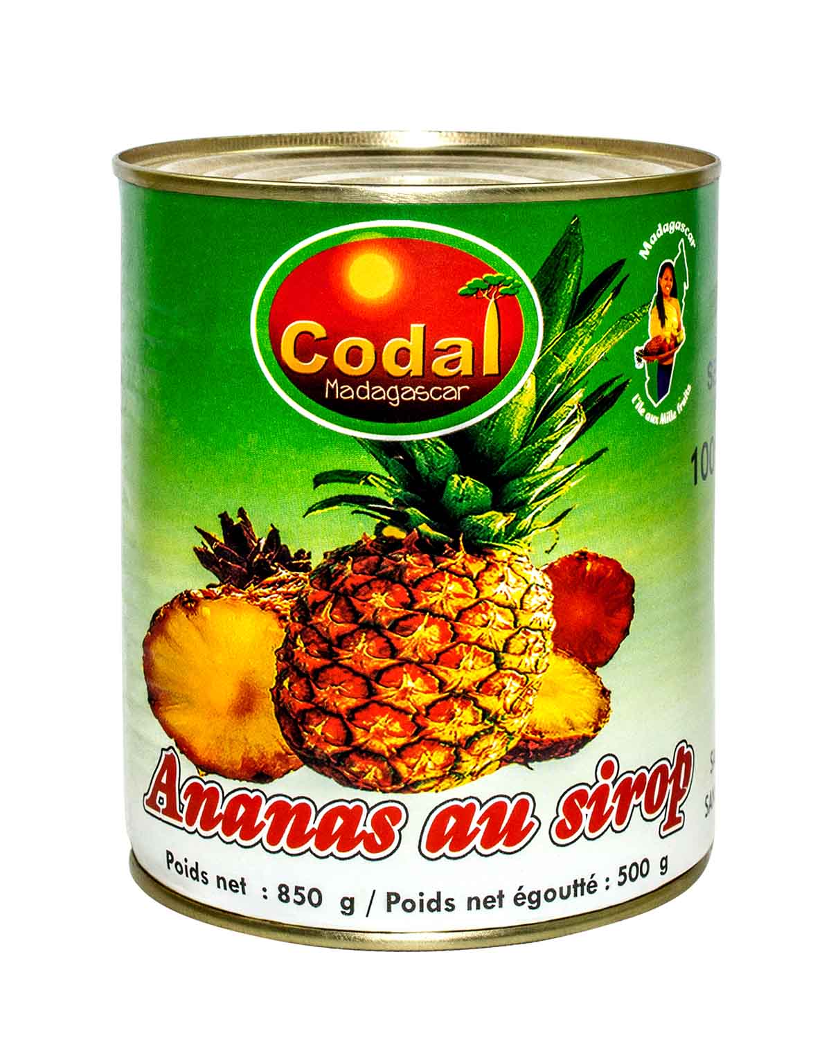 Ananas en tranches au sirop